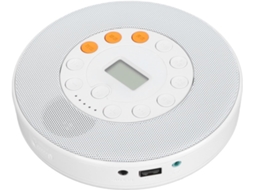 Leitor Cd Portátil E Recarregável Com Bateria De 2000 Mah, Compátivel Com Cds E Cd-rw Mp3, Com Alto-falante