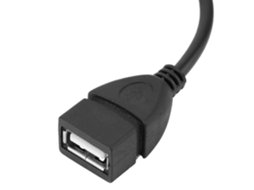 Cabo Adaptador HURRISE Usb Micro V8 para Usb Fêmea Otg