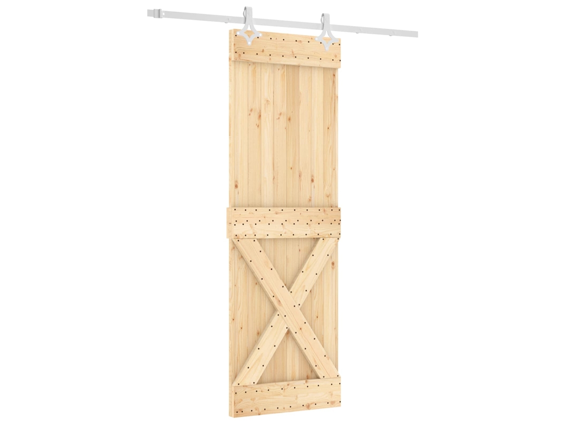 Maison Exclusive - Porta Deslizante 70 X 210 Cm Natural E Branco