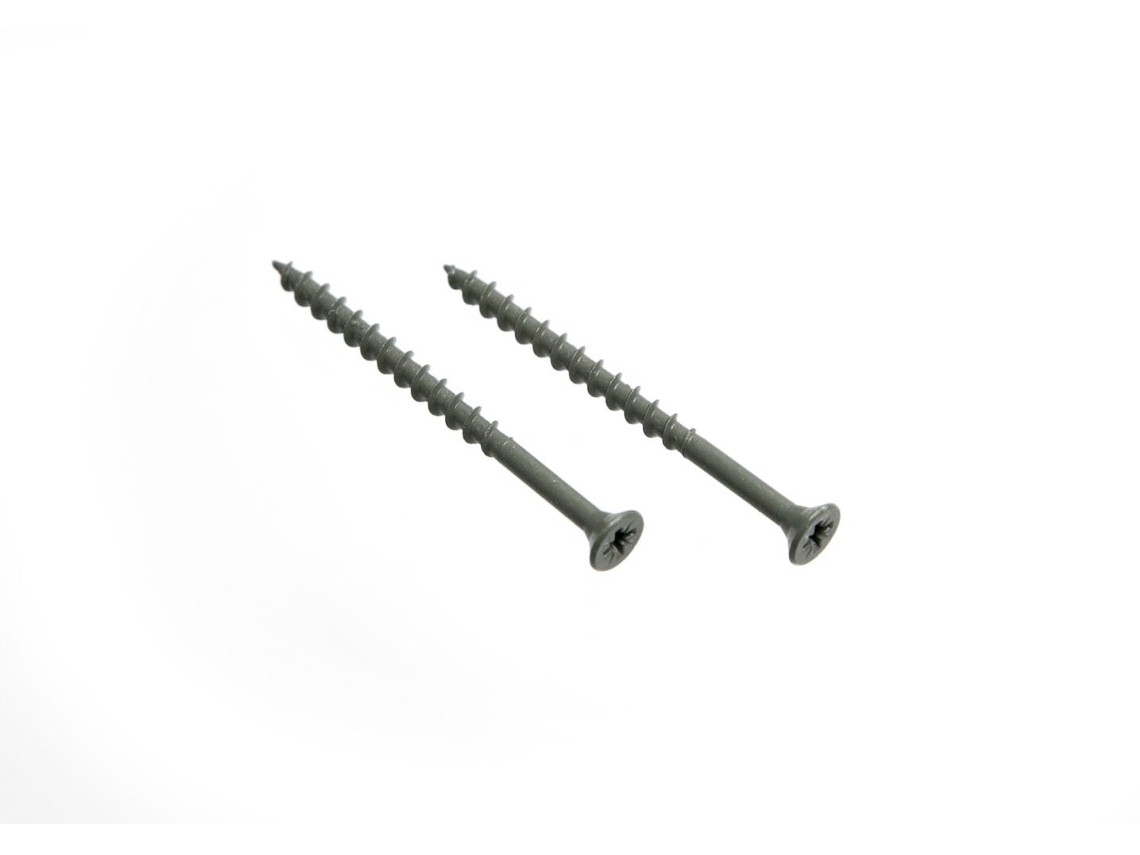 Kit Com 48 Parafusos Phillips Para Decks, Verdes, 4,5 X 75 Mm, Da One Stop Diy