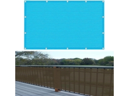Tela De Privacidade, Guojun, 75 X 200 Cm, Hdpe, 220 G/m², Respirável, Resistente Aos Raios Uv, Azul