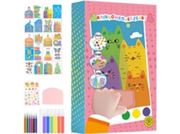 Kit De Arte Com Raspagem Para Crianças Pacotes Materiais