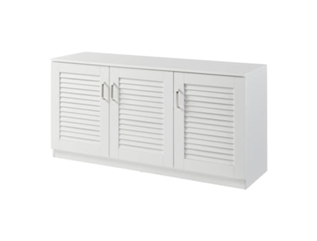 Sapateira Løten 6 compartimentos para 12 pares MDF 62 x 125 x 36 cm - Branco [EN.CASA]