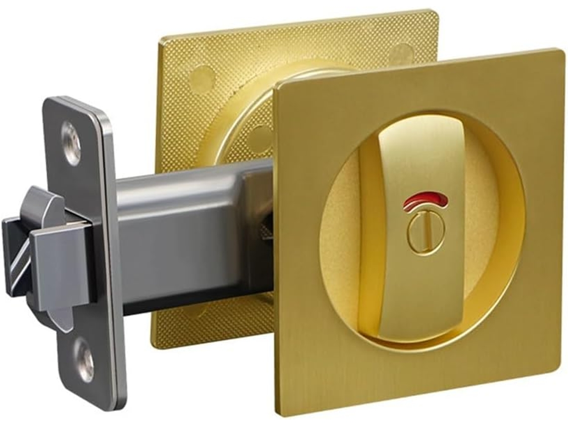 Fechadura Dourada para Porta de , Segurança, Durável, Fácil Instalação