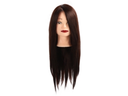 Cabeça De Manequim Com Cabelo Sintético 85% Real Para Treinamento Em Cosmetologia