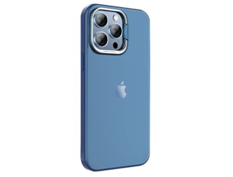 Suporte Casa Para Iphone 15 Pro Max X-level Pele Sintética Azul