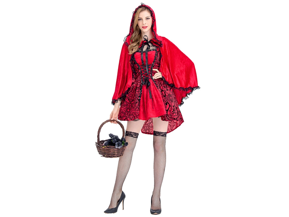 Chapeuzinho Vermelho Cosplay Fantasia de Halloweenxl