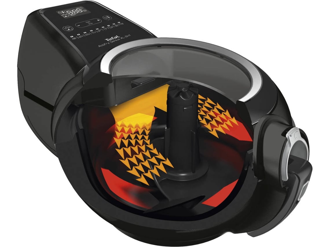 Fritadeira sem Óleo TEFAL Air Fryer Actifry Genius XL YV970815 (1.7 kg Preto) Worten.pt