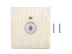 Interruptor De Parede Laxiscreed Controlado Por Som E Luz Dourado Escovado Certificado 3c, Tipo 86