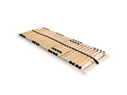 Vidaxl Estrado De Ripas Com 28 Ripas 7 Zonas 90x200 Cm
