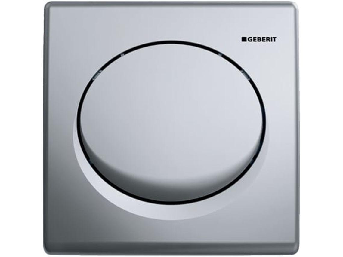 Comando para mictório GEBERIT com descarga pneumática, placa de acionamento em plástico, Basic