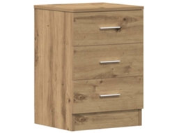 Bedside Cabinet, Bedside Cabinets Vidaxl Marrom Madeira Processada (n/a)