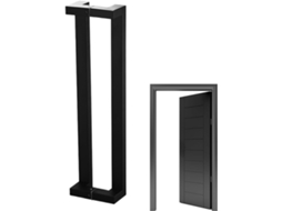 Porta De Aço Inoxidável 60 Com Puxador Deslizante | Porta De Armário Em Cm