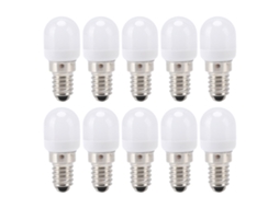 2026 10 Peças de Lâmpada Led E14 Aço Inoxidável 1,5w 220v para Lâmpadas de Candelabro, Teto, Armário, Parede e Mesa