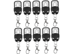 10 Chaveiros Para Controle Remoto De Portas, 433mhz, Duplicador Universal De Chaves Com 4 Botões Para Portas Garagem