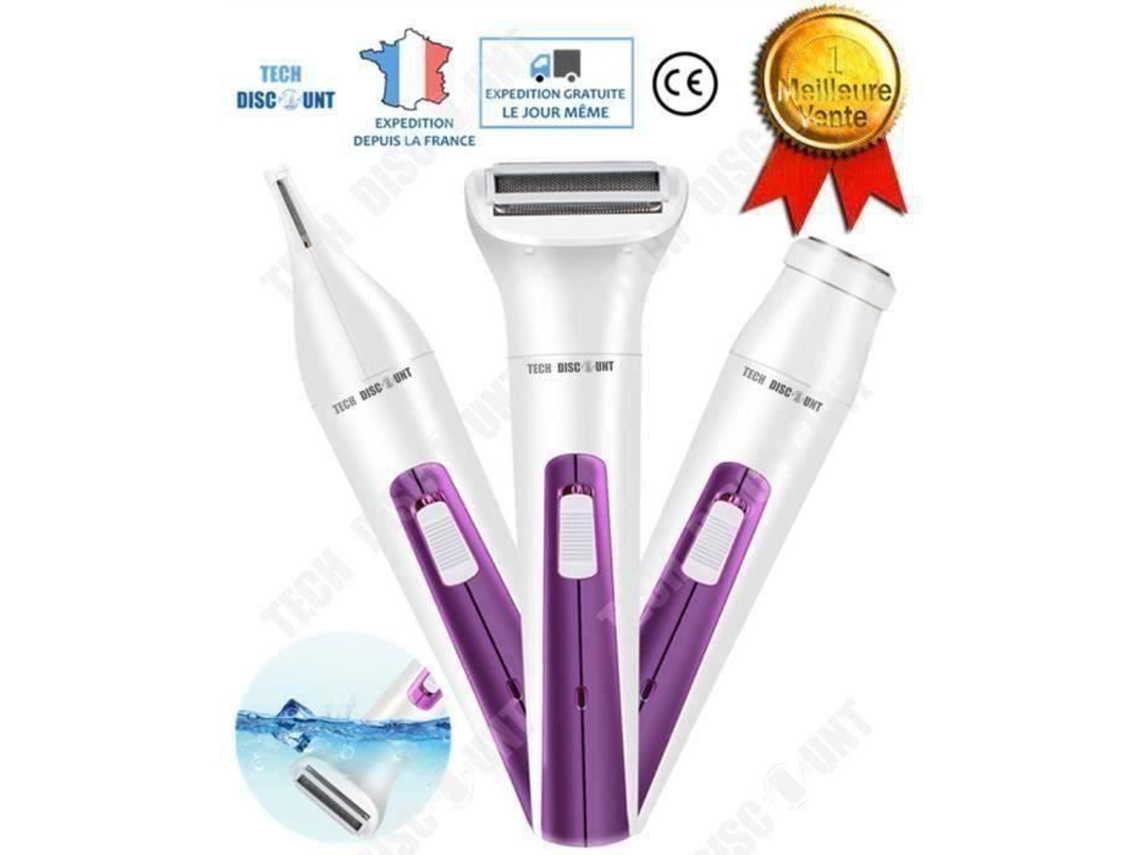 Barbeador elétrico para mulheres biquíni de rosto sem dor 3 em 1 homem recarregável usb parte privada sobrancelha cabelo perna