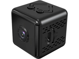 Mini câmera espiã com base WiFi 1080P HD para bebê, detecção de movimento, visão noturna, interna/externa, preta, Bestvite