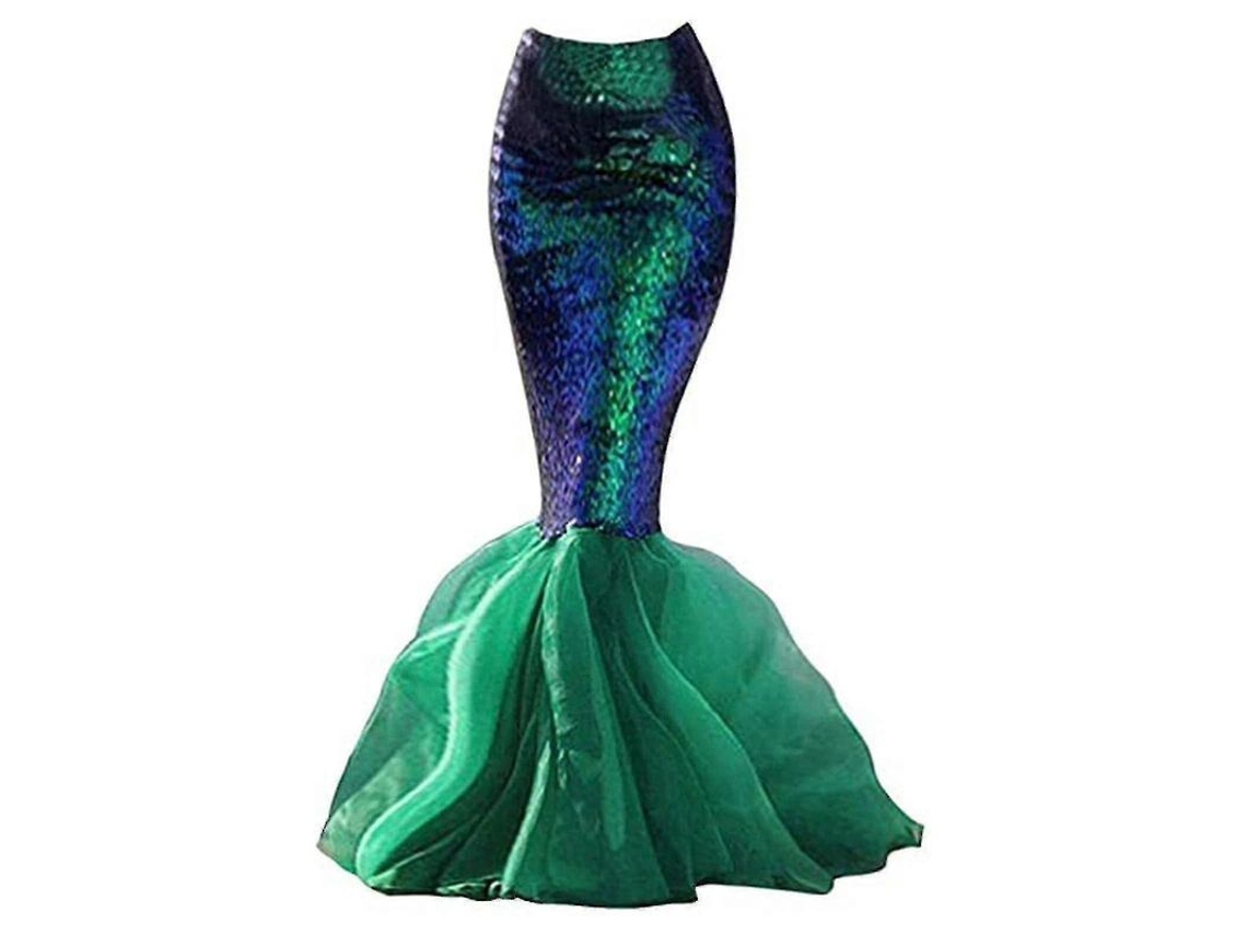 2026 traje de Sereia Ariel Sexy para Mulher Saia com Strass Festa Cosplay Halloween