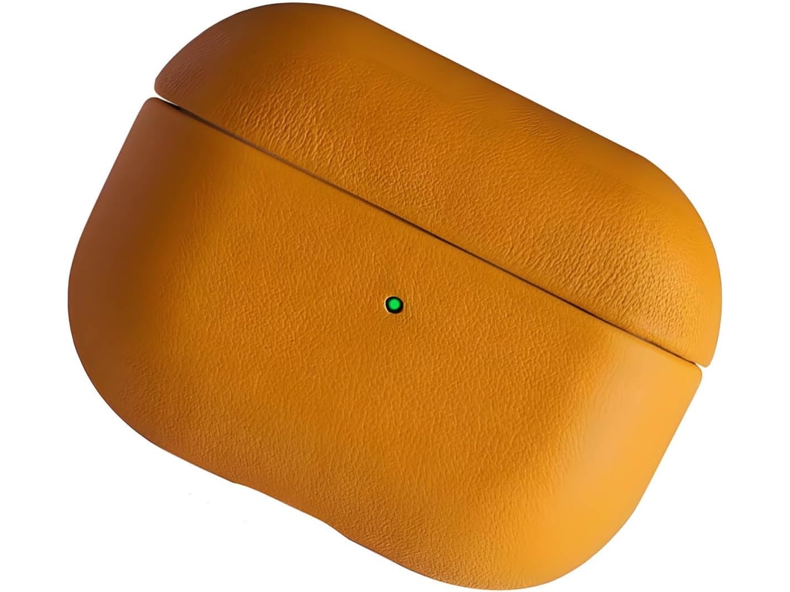 Suporte Para Fones De Ouvido Em Couro Dividido Luxo Com Bateria Led Integrada E Recortes Precisos Acesso Total Ao Estojo
