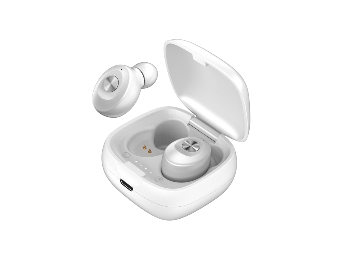 Auriculares Bluetooth True Wireless YDCY Ydcy Xg12 In Ear MicroAuriculares Noise Cancelling Autonomia 4 H Branco