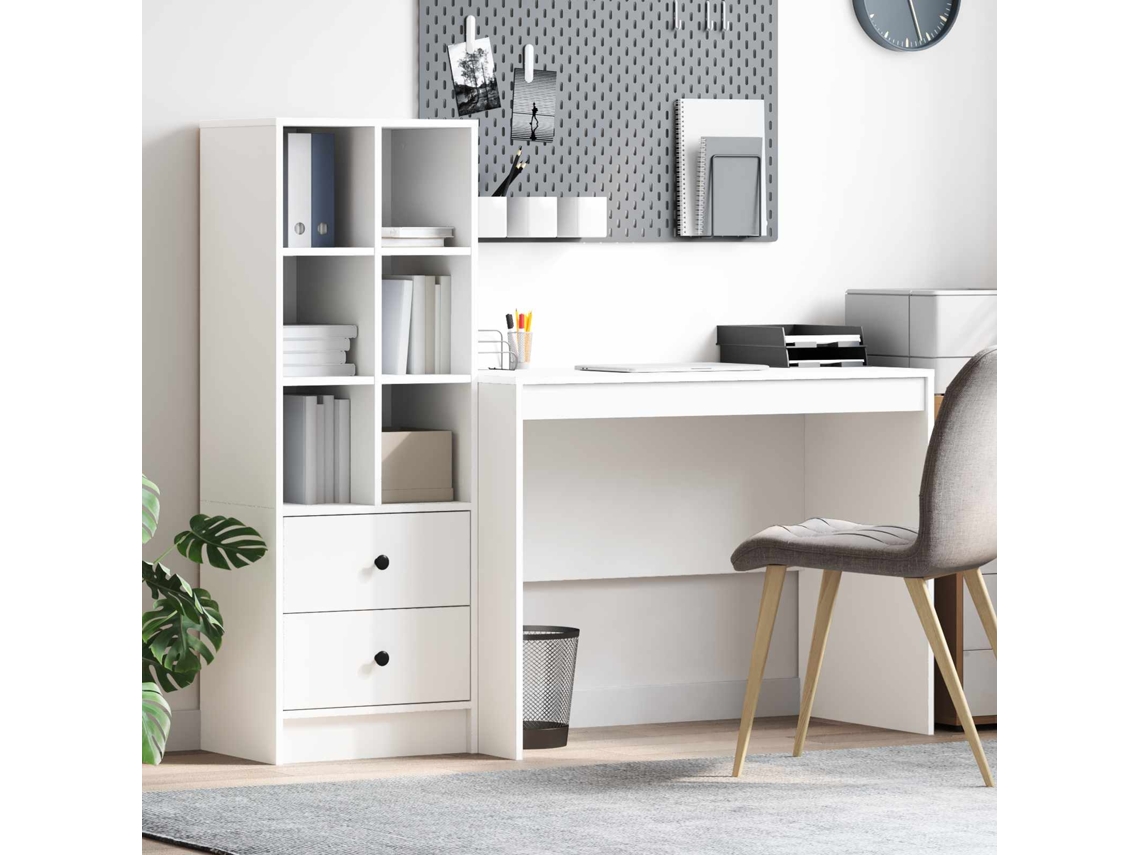 Vidaxl Mesa Branco 145.5 X 50 X 127 Cm 2 Unid.
