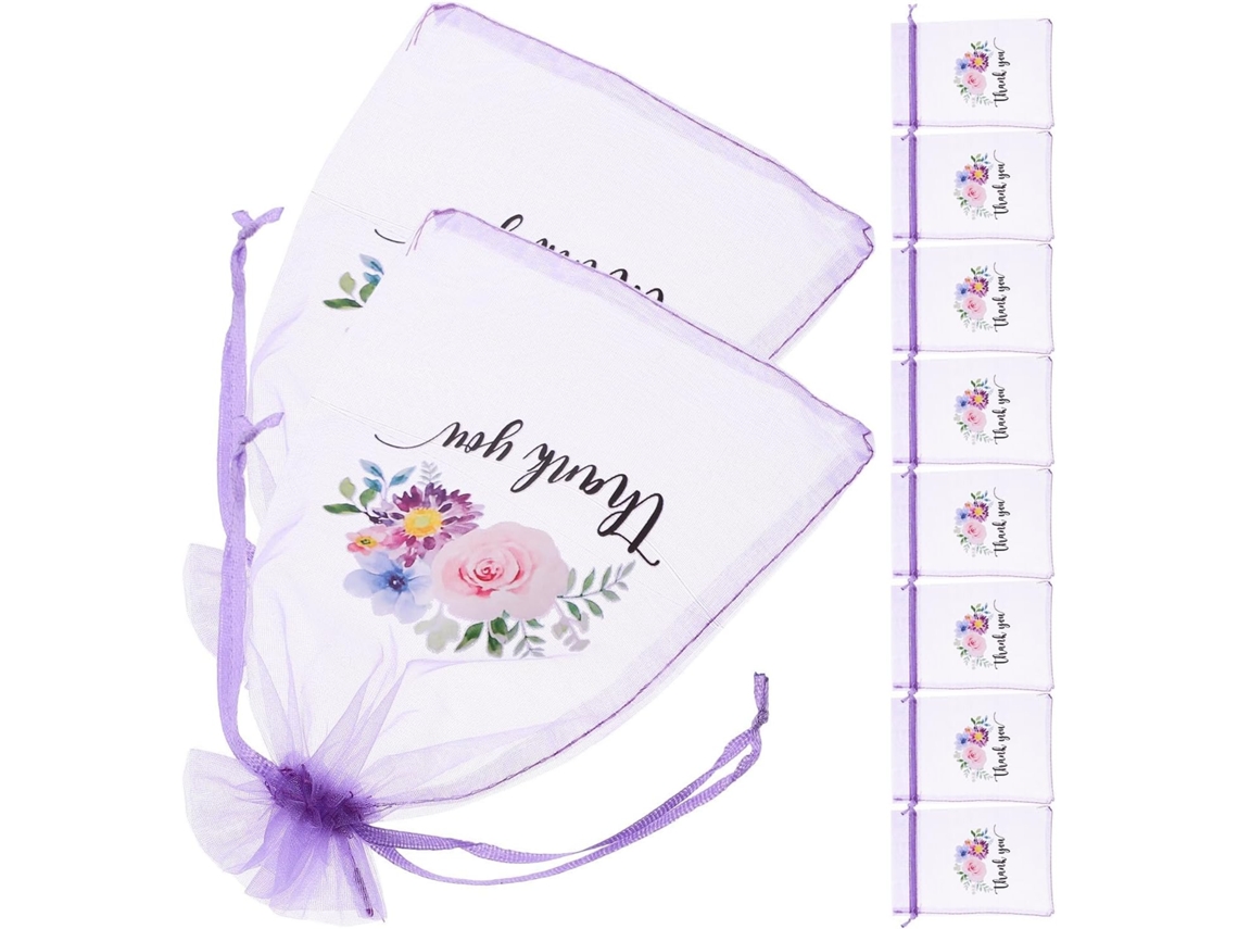 Conjunto de 10 Saquinhos de Organza com Lavanda GOKOCO