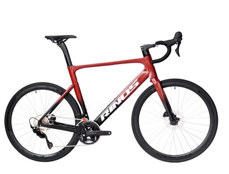 Bicicleta de Estrada de Carbono Shimano Odin 4 R7120 Vermelho 56 Cm RINOS