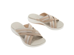 2026 sandálias Femininas com Cinta Cruzada, Open Toe, Sapatos de Praia