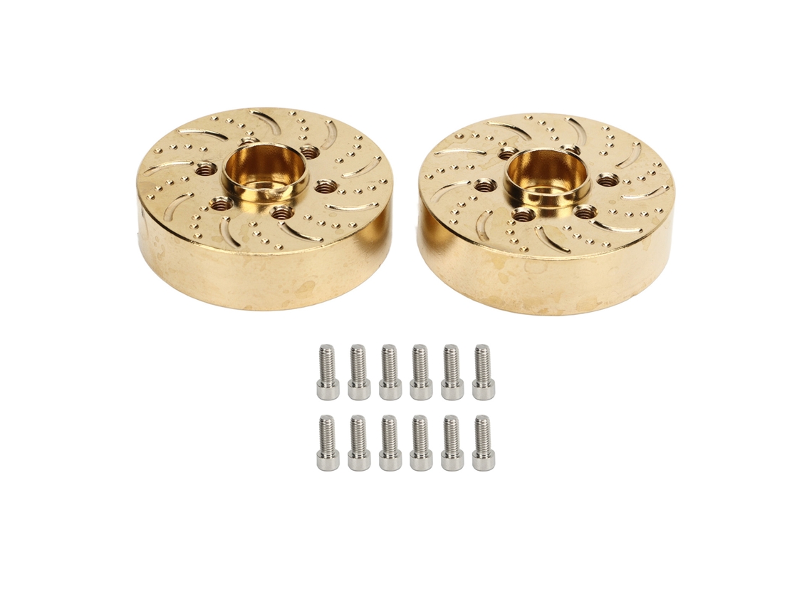 Mali pesos de Roda de Latão 2pcs Adaptadores Hexagonais para Carros Rc Crawler 1.9 2.2in Acessórios de Upgrade
