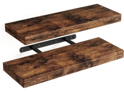 Prateleiras De Madeira Resistentes, Prateleiras De Parede Quadradas, Solução De Armazenamento Para Banheiro, Cozinha E