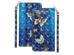 Capa De Couro Pu Com Estampa 3d Horizontal, Suporte, Compartimentos Para Cartões E Carteira Para Samsung Galaxy A52 5g/4g (flor Rosa).