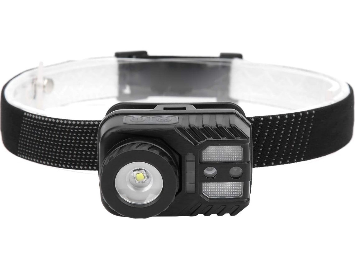 Farol Farol de Interação com Zoom Giratório de Bateria Embutida Preto HALINUIA