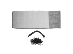 Primerox rede de Segurança Malha Grossa 300x90cm para Corrimão Varanda Escada Proteção Infantil Preta