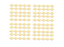 100 Peças De Suportes Adesivos Para Cintos De Cabo Com Ventosa, Base Autoadhesiva 20x20 Branco Com Cola Amarela