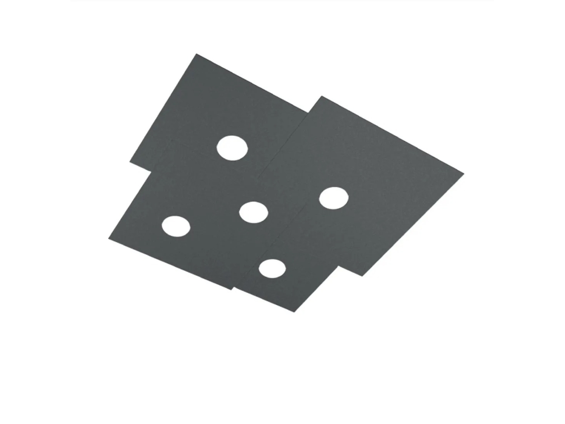 Luminária De Teto Quadrada Toplight De 5 Luzes Placa Com Soquete Gx53, Estrutura Antracite, Design Moderno 73x67x3cm Top Light