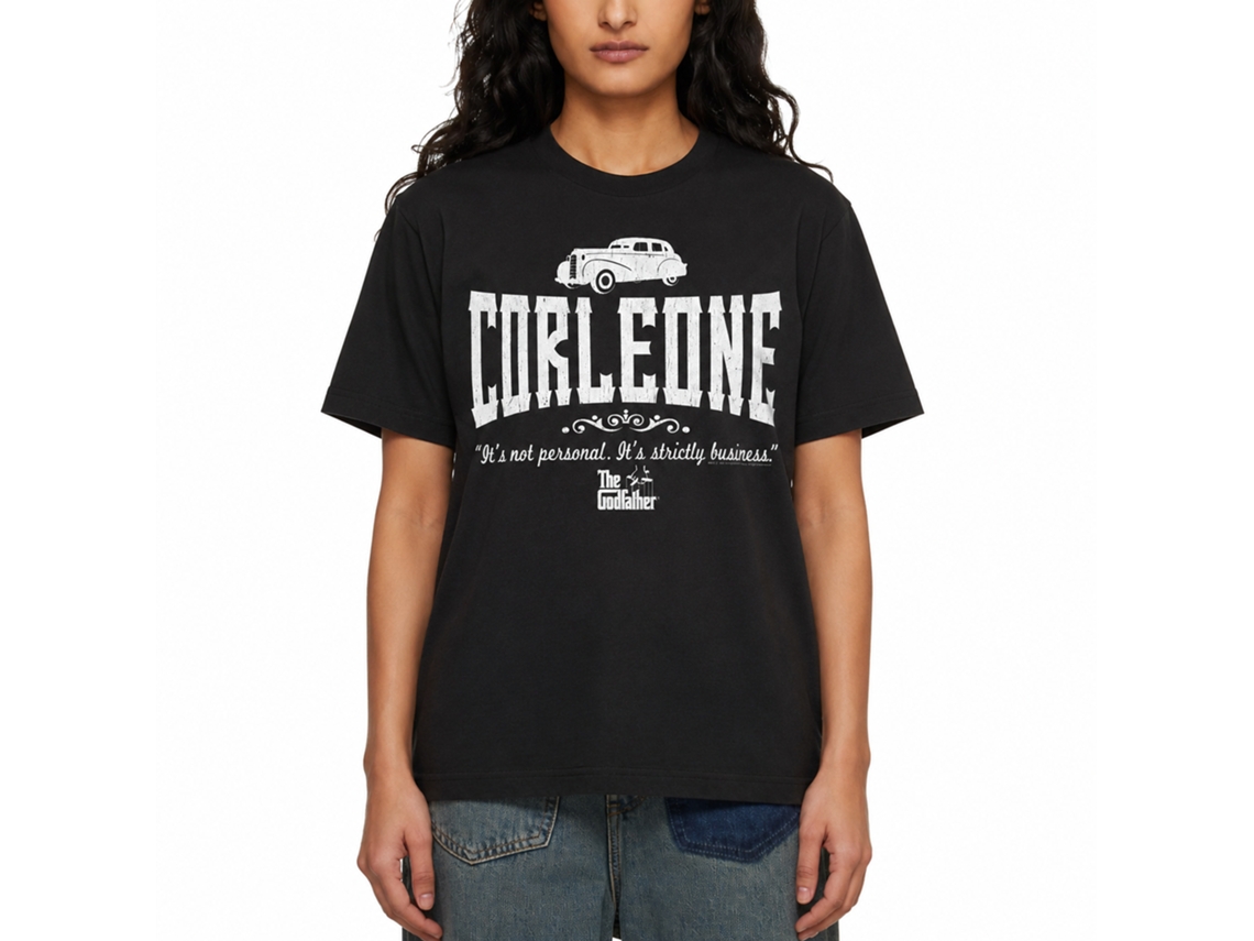 Rockinstone Godfather Movie Strictly Business Black Adult T-shirt Size:l