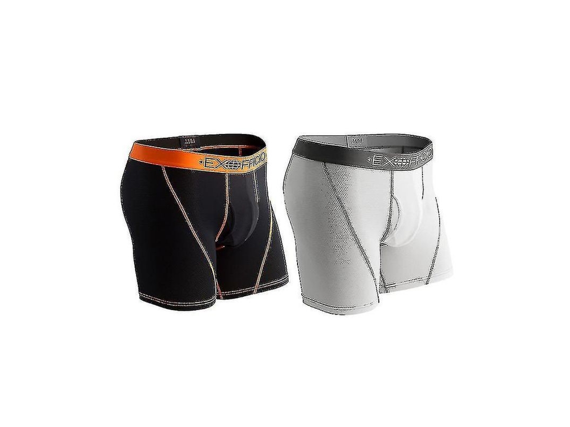 2 Pack Calcinha Masculina Exofficio Mesh 6 Polegadas Tamanhos EUA com Instruções de Lavagem S/MARCA