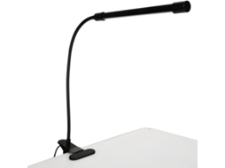 Luminária De Mesa Com Carregamento Usb, Luz Ajustável Para Leitura, Preta, 1 Unidade