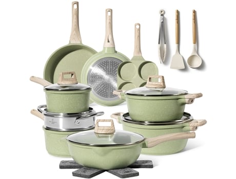 Trem De Cozinha 21 Peças Para Todas As Cozinhas Verde Just Perfecto