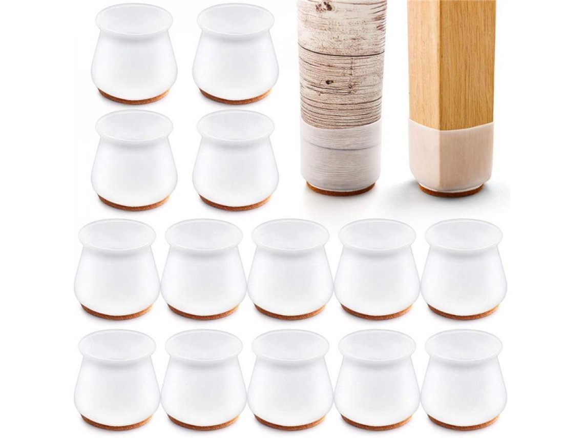 Protetores de patas de cadeira em silicone, 12/24 peças, marca