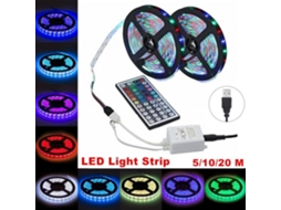 2026 5m Led Rgb Luz Recargável com Controle Remoto para Decoração Interior de Quarto
