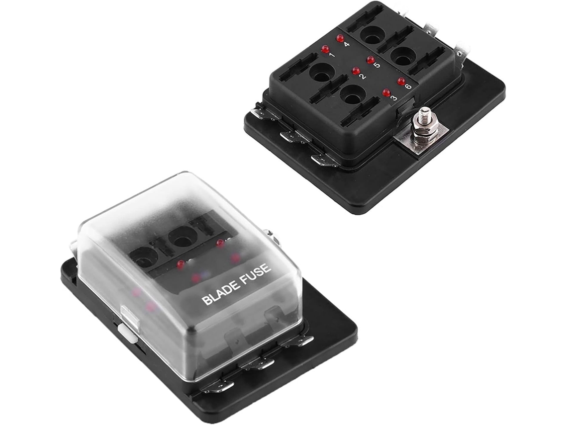Suporte De Encaixe 6 Vias Com Kit Luzes Advertência Led Para Carros, Caminhões, Barcos E Navios