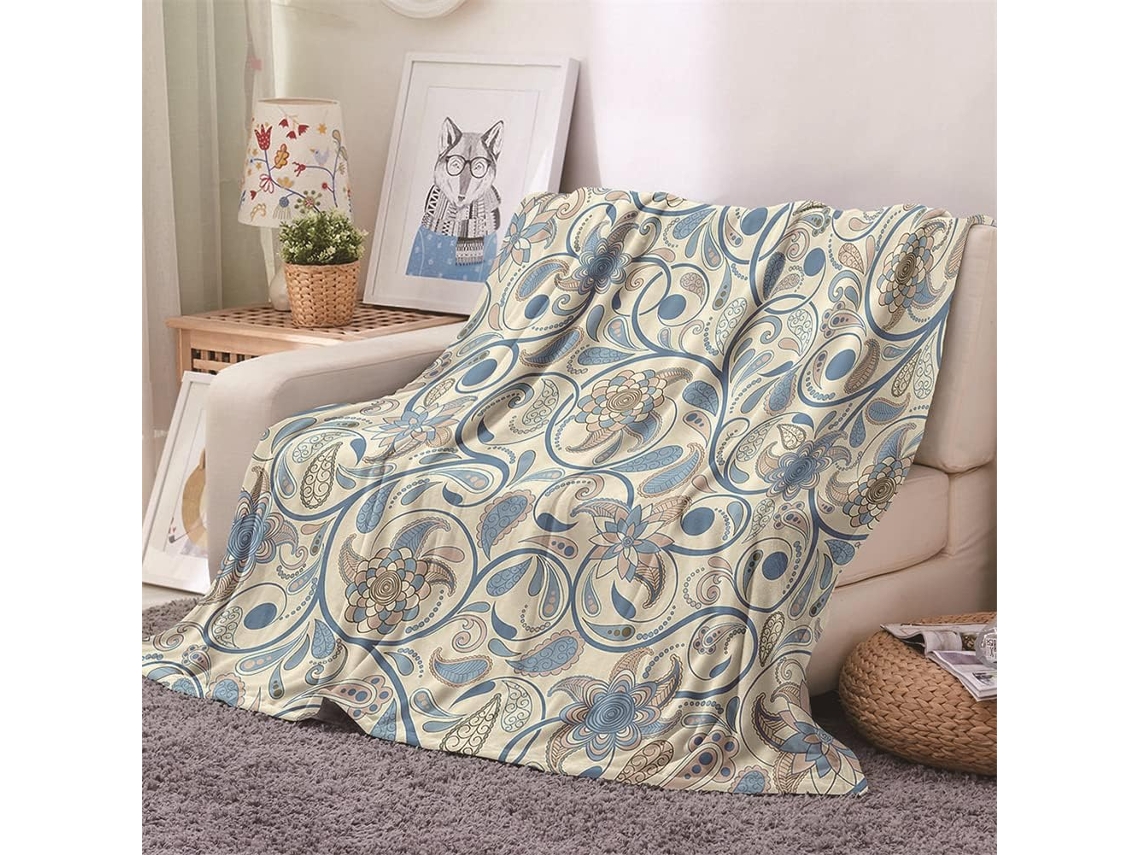 Manta de Flanela Fansu Estampa 3d Quente e Macia Microfibra Ideal para o Inverno Perfeita Cama Ou Sofá Adequad
