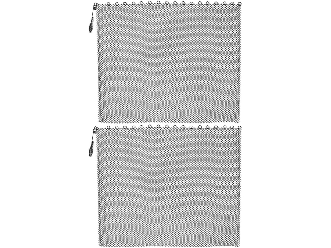 Uonlytech Conjunto De 2 Telas Metal Para Lareira