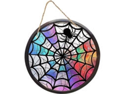 Enfeite De Árvore De Halloween: Pingente Decorativo Em Forma De Teia De Aranha |