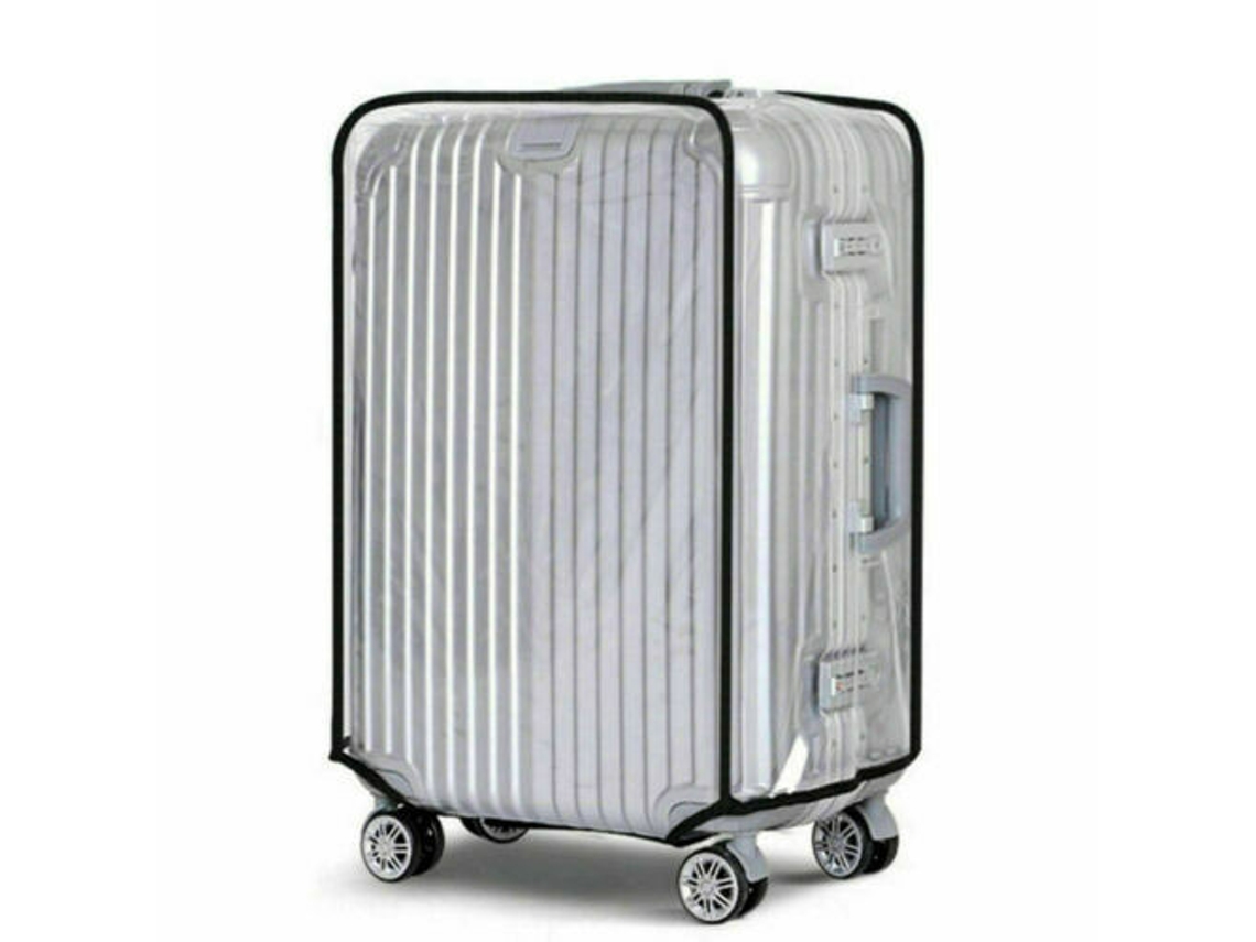Capa De Bagagem De Viagem Transparente E À Prova Dágua Em Pvc - 22 Polegadas