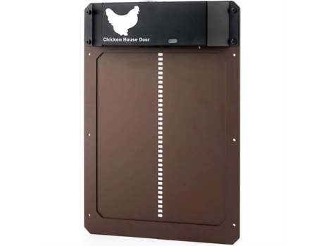 Porta automática para galinheiro sensível à luz, inteiramente em alumínio - Detecção de luz - Temporizador de abertura LX