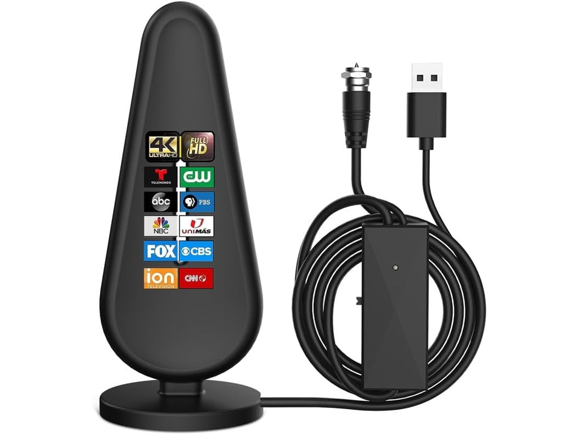 Para Smart Tv, Canais Locais Gratuitos 4k 1080p Suporta Todas As Tvs Com Cabo Coaxial De 18 Pés Zeuxo