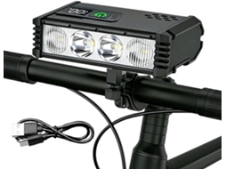 Farol De Bicicleta Recarregável, À Prova D'água, Com 4 Modos