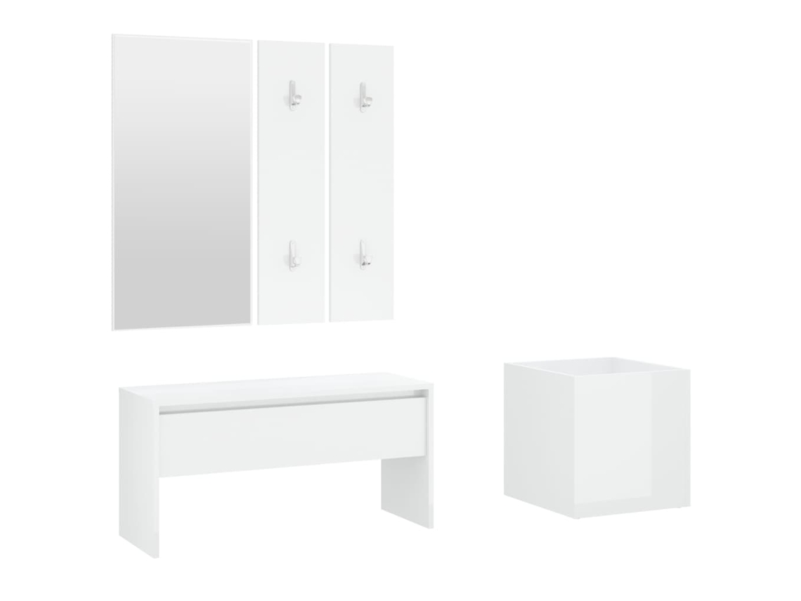 Hallway Furniture Set, Hallway Furniture Sets Vidaxl Branco Madeira Processada (n/a)